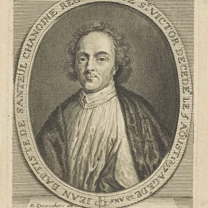 Portrait of the Poet Jean-Baptiste de Santeul (1630-1697), um 1700. Creator: Desrochers
