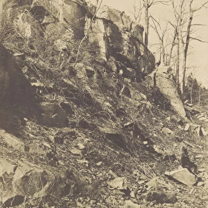 [Rocky Hillside], 1850s. Creator: Victor Prevost