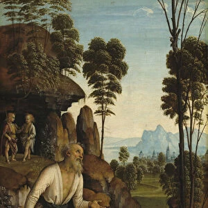 Saint Jerome in the Wilderness, c. 1490 / 1500. Creator: Perugino