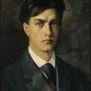 Self-Portrait, 1874. Creator: Edelfelt, Albert Gustaf Aristides (1854-1905)