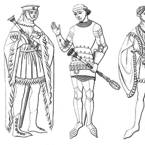 Sergeant at arms, 14th century (1849). Artist: Edward May