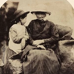 Servants at Rhagatt, Corwen, North Wales, c. 1860. Creator: John Lloyd (British, 1865)