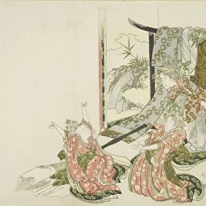 The Four Sleepers in Spring Dawn (Shisui shunsho), Japan, c. 1806. Creator: Hokusai