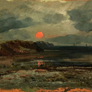 Sunrise over Fishing Waters--Maine, ca. 1880. Creator: William E. Norton
