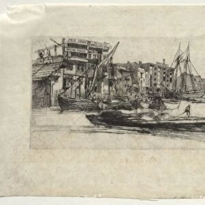 Thames Warehouse, 1859. Creator: James McNeill Whistler (American, 1834-1903)
