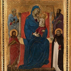 Virgin and Child Enthroned with Saints Peter, Paul, John the Baptist