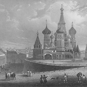 Wassili Blagennoi or the Cathedral of St. Basil Moscow, c1850. Artist: Albert Henry Payne