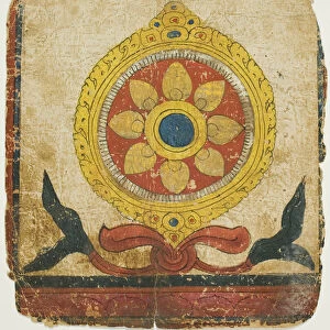 The Wheel of Law (Dharmachakra), from a Set of Initiation Cards (Tsakali)