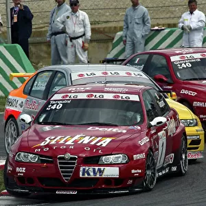 2004 European Touring Car (ETCC) Championship Magny-Cours, France. 1st - 2nd May 2004. Gabriele Tarquini (Alfa Romeo 156 S2000), action. World Copyright: Photo4/LAT Photographic ref: Digital Image Only
