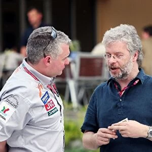 Formula One World Championship: Adrian Burgess MF1 Sporting Manager with Steve Burgess Margaux Matrix Sponsorship data