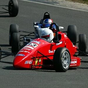 UK Formula Ford Championship: Charlie Donnelly leads the race before spinning off on lap 17