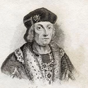 Henry Vii 1485-1509 King Of England From The Book Crabbs Historical Dictionary Published 1825