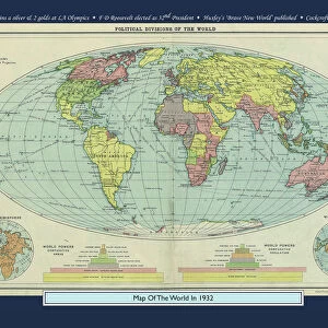 Historical World Events map 1932 US version