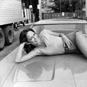 American actress Catherine Bach, star of the hit TV series "Dukes of Hazzard"