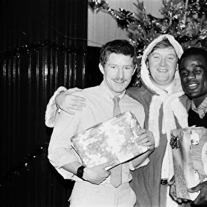 Boxers Terry Marsh and Errole Christie with promoter Frank Warren