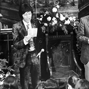 Cliff Richard (left) and Bill Latham seen here singing to the congregation at