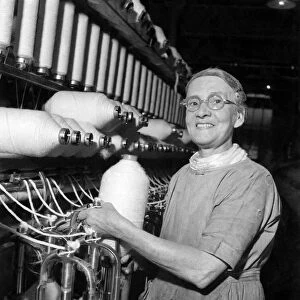A Lancashire Mill fights back. Oldest worker in the mill is 70 year old Mrs