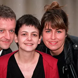 PAUL BROWN, EMMA WRAY AND LIZA TARBUCK, CAST OF TV PROGRAMME WATCHING