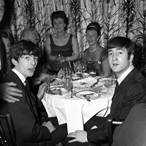 Pop Group The Beatles November 1963 The Beatles attend the after party of the Royal