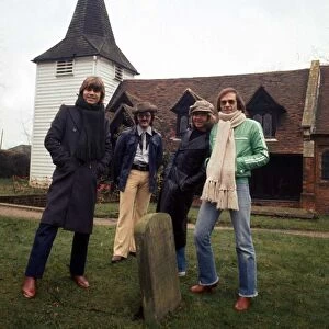 The Rubettes pop group in February 1978 Tony Thorpe, John Richardson, Alan Williams