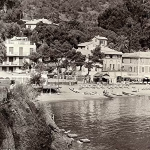 The beach of Paraggi, Portofino