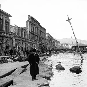 View of the port of Messina after the earthquake of 1908