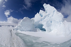 Icebergs and pack ice in the Weddell Sea, Antarctica