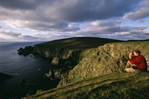 Summer Prints: Birdwatching on the cliffs at Hermaness NNR, Unst, Shetland, June