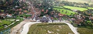 Blakeney Quay from above North Norfolk October
