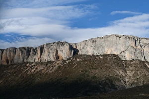 Cliff near Trem in Catalonian Pyrenees Spain