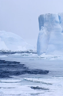 Icebergs and pack ice in the Weddell Sea, Antarctica