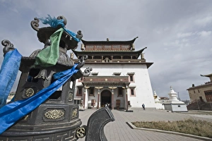 Gandan Monastery in Ulan Bator Mongolia