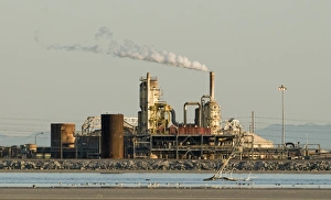 California Prints: Geo-thermal power plant Salton Sea California USA