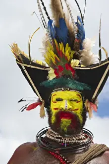 Hale Johu a Huli Wigman from Tari Southern Highlands Papua New Guinea. His eye was