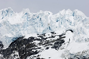The hanging Bertrab Glacier at Gold Harbour South Georgia November The hanging Bertrab Glacier at Gold Harbour South Georgia November