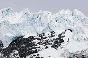 South Georgia Prints: The hanging Bertrab Glacier at Gold Harbour South Georgia November