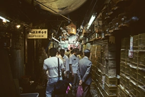 China Prints: Hong Lok Bird Market in Hong Kong 1990