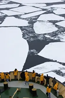Images Dated 9th November 2005: Ice breaker the Kapitan Khlebnikov breaking through broken pack ice Weddell Sea Antarctica