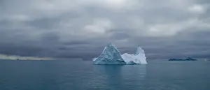 Iceberg on the south west side of South Georgia with Annekov Island in background