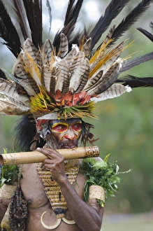Juiwika Tribe from Western Highlands at Sing-sing at the Paiya Show in Western Highlands
