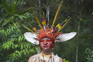 Juiwika Tribe from Western Highlands at Sing-sing at the Paiya Show in Western Highlands