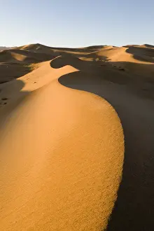 Khongoryn Els sand dunes in southern Gobi Desert Mongolia winter