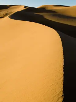 Khongoryn Els sand dunes in southern Gobi Desert Mongolia winter