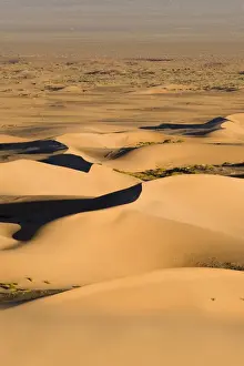 Khongoryn Els sand dunes in southern Gobi Desert Mongolia winter