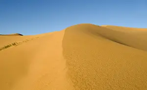 Khongoryn Els sand dunes in southern Gobi Desert Mongolia winter