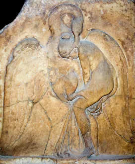 Marble relief of Leda and the Swan 3rd century AD