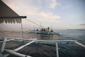 Birding Prints: Outriggers off Sabang on route to the Puerto Princesa Subterranean River National