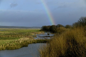 Dumfries Prints: rainbow Caerlaverock Dumfries, Scotland November