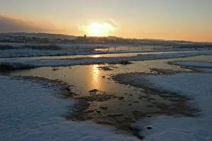 Salthouse Norfolk in snow December