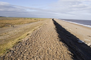 Global Warming Prints: Shingle bank (sea defence) at Cley North Norfolk